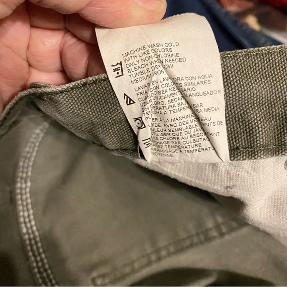 Dickies Denim Carpenter Pants Army Green 40X30 - Picture 4 of 11